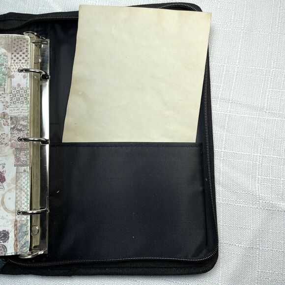 Handmade Embellished Junk Journal Zipper Binder Dividers Nature Garden 8" X 11" - Picture 15 of 16